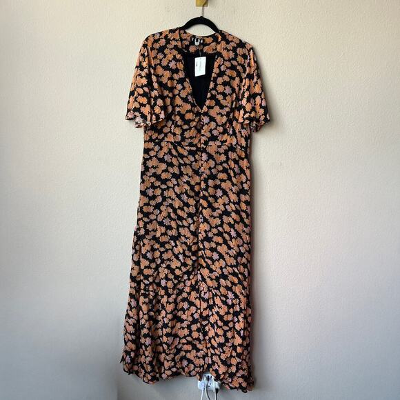 VEDA Montana Floral Button Front Maxi Dress Size XXL - Picture 2 of 5